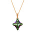 Кулон "Kristāla Rombs II (Peridot Scarabaeus Green)" с кристаллами Swarovski™